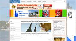Desktop Screenshot of koeln-magazin.info
