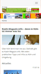 Mobile Screenshot of koeln-magazin.info