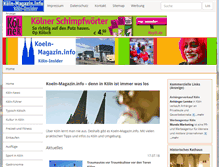 Tablet Screenshot of koeln-magazin.info